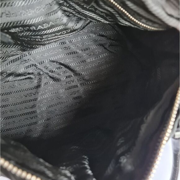 Authentic Prada Tessuto Nylon Satchel Bag Black - Picture 12 of 16